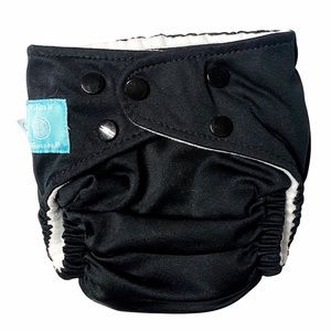 Charlie Banana Black One Size Pocket Cloth Diapers New Never Used M/L Inserts